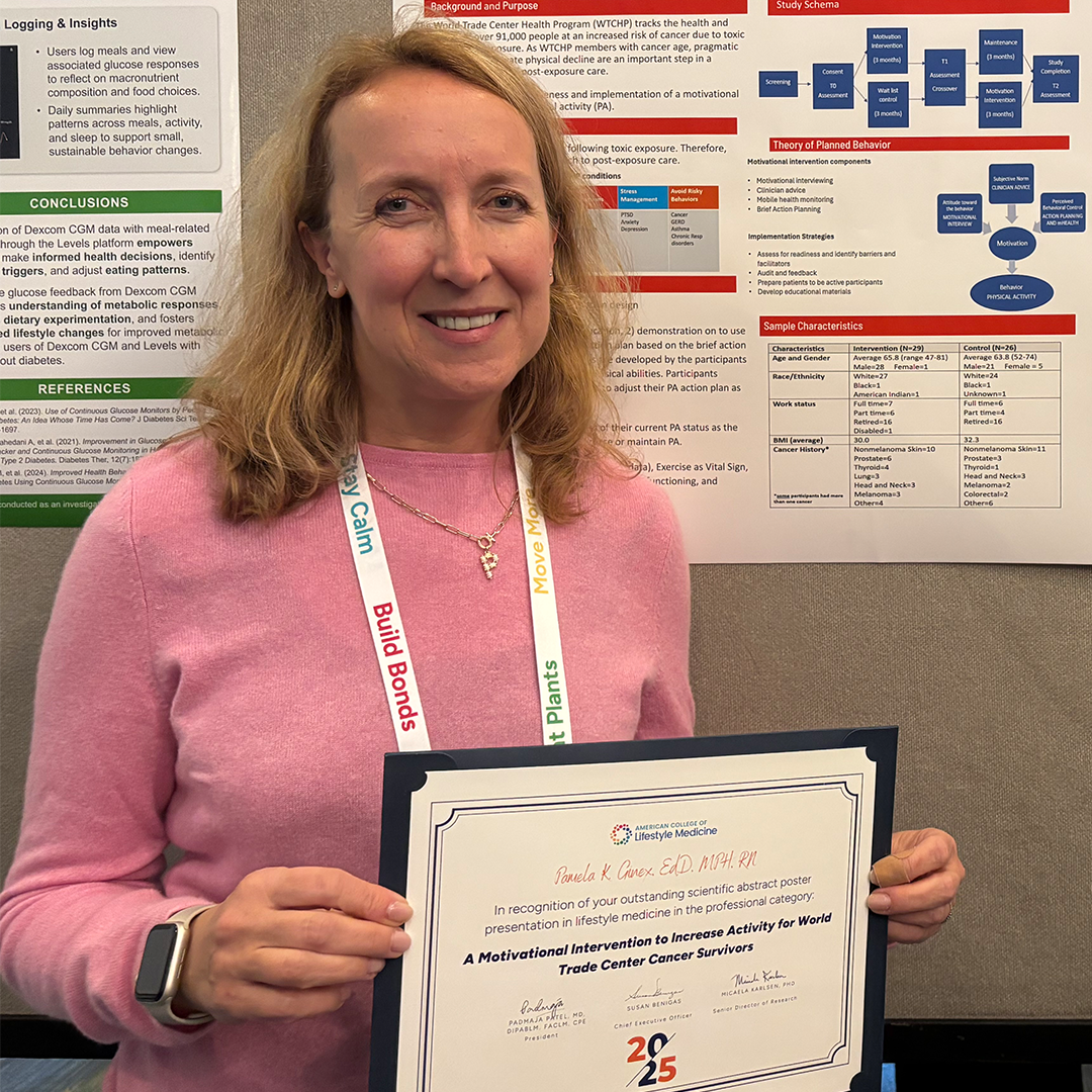 Pamela Ginex at the American College of Lifestyle Medicine (ACLM) annual conference.